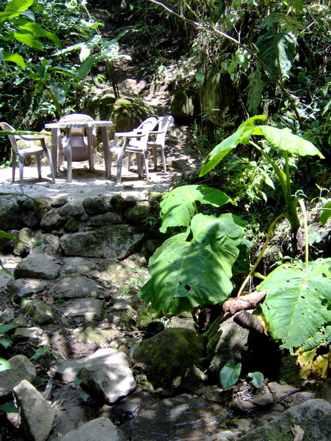 HPsitting area by creek